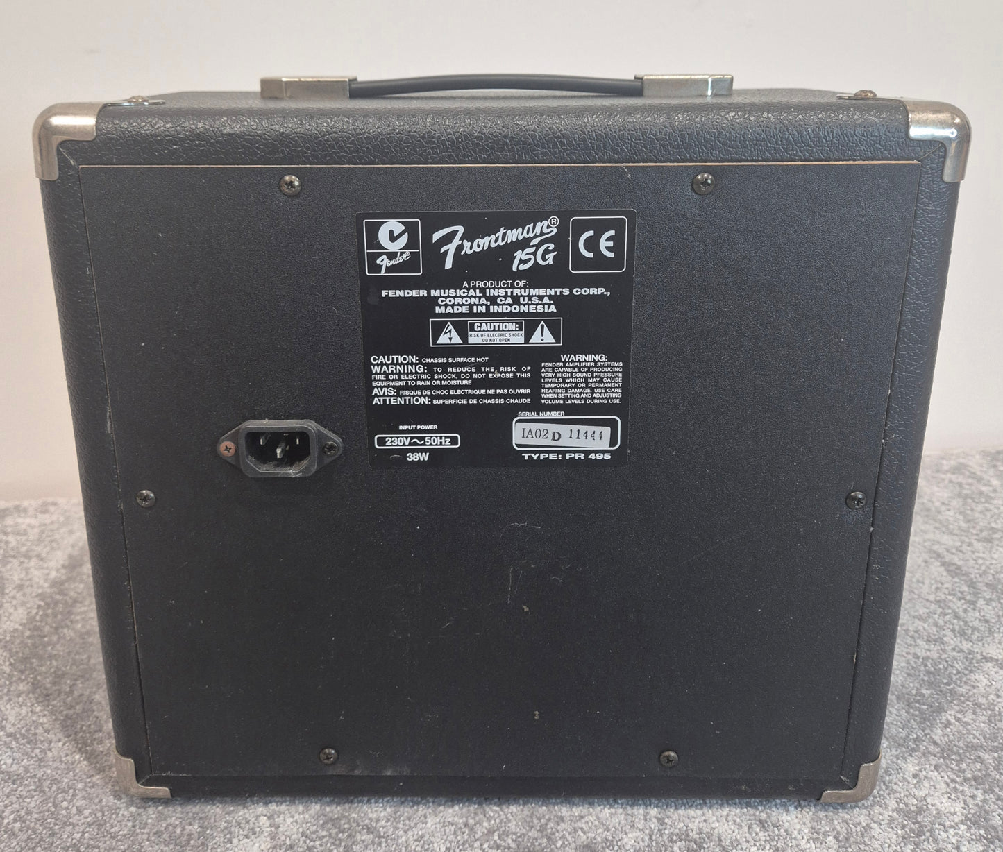 Fender Frontman 15G Amplifier - 15 Watts Amp - Black