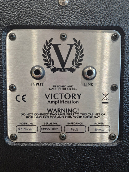 Victory V212-VH Cabinet - 2 x 12-Inch Speaker Cabinet - Black