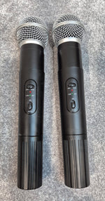 Prosound L59AW Twin Microphone Portable VHF Wireless + Black Case - Image 2