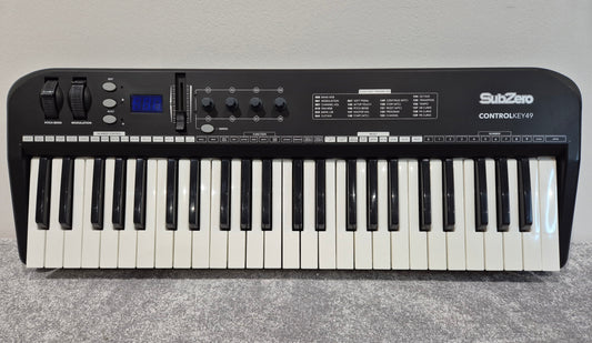 SubZero ControlKey49 - Slim MIDI Controller Keyboard + Power Lead