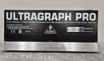Behringer FBQ1502 Ultragraph Pro - 15-Band Stereo Graphic Equalizer