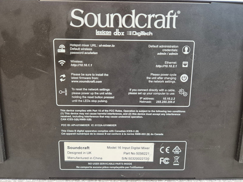Soundcraft Ui16 - Digital Rack Mixer - WiFi - Image 6