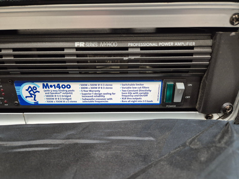 Mackie FR M1400 Amplifier - Dual-Channel - High-Power Output Amplifier - Image 3