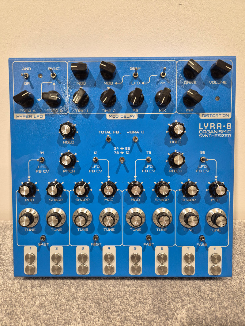 Soma Laboratory Lyra 8 - 8 Voice Organismic Analogue Synthesizer - Blue - Image 1