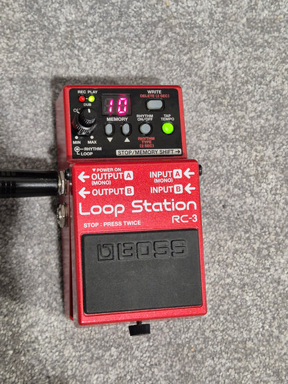Boss RC-3 Loop Station - Compact Looper Pedal - Open Box New