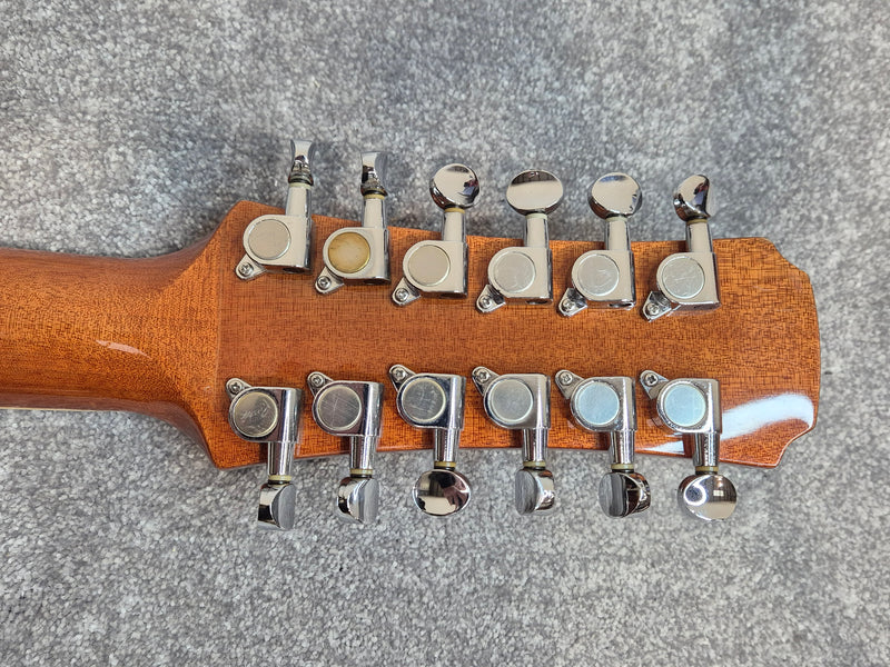 Tonewood KW269N 12-String Acoustic Guitar - Sound Hole Pickup - Spider Hard Case - Image 8