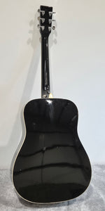 Vintage V400 BK Acoustic Guitar - Viva MTP11 Sound Hole Pick Up - Image 12