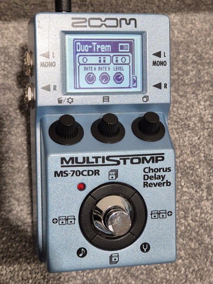 Zoom MS-70CDR - Multi-Effects Pedal with 86 Effects - With Original Box