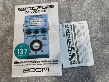 Zoom MS-70CDR - Multi-Effects Pedal with 86 Effects - With Original Box