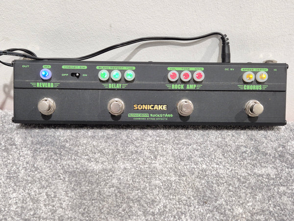 Sonicake Sonicbar Rockstage Effects Pedal - Multi-Effects Processor, USB Connectivity - Very Good w/ Power Supply