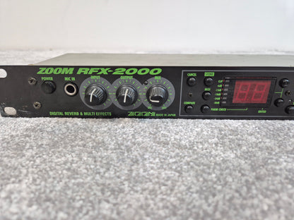 Zoom RFX-2000 - Digital Reverb And Multi-Effects Processor - Rack Mounted