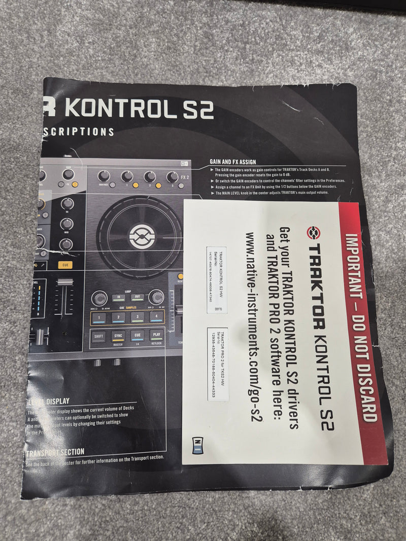 Native Instruments Traktor Kontrol S2 MK I - 2-Channel Digital DJ Controller - Image 12