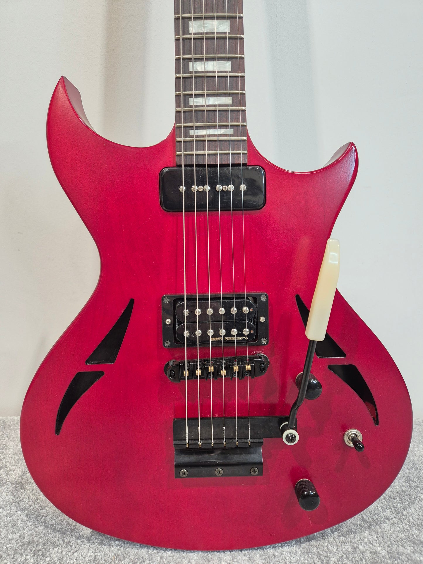 Gibson N-225 - Semi-Hollow Electric Guitar - Cherry Red - Made in USA