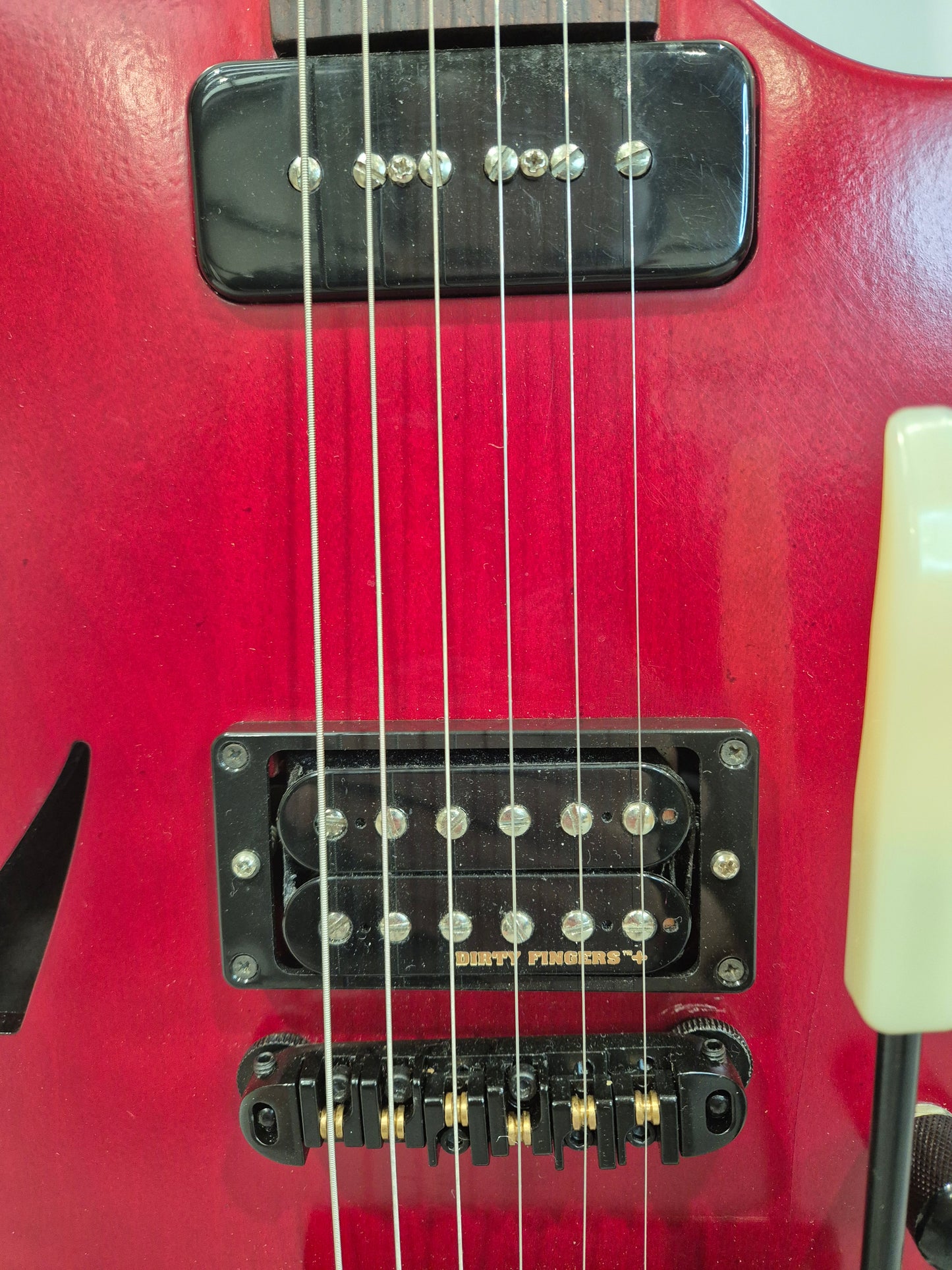 Gibson N-225 - Semi-Hollow Electric Guitar - Cherry Red - Made in USA