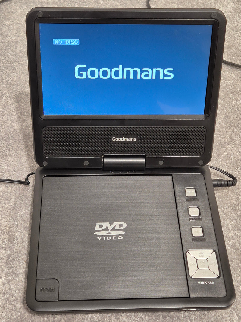 Goodmans 7-inch Portable DVD Player - Model 355878 - Image 1