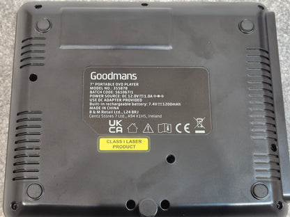 Goodmans 7-inch Portable DVD Player - Model 355878
