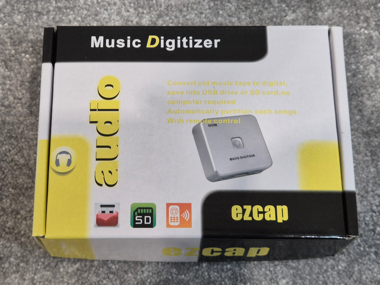 EZCAP Music Digitizer - Analog Audio to Digital MP3 Files Converter
