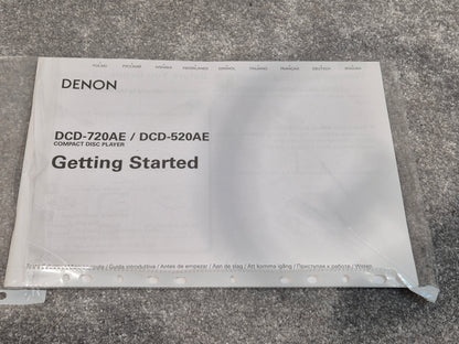 Denon DCD-520AE - CD Player with Remote Control and Manual