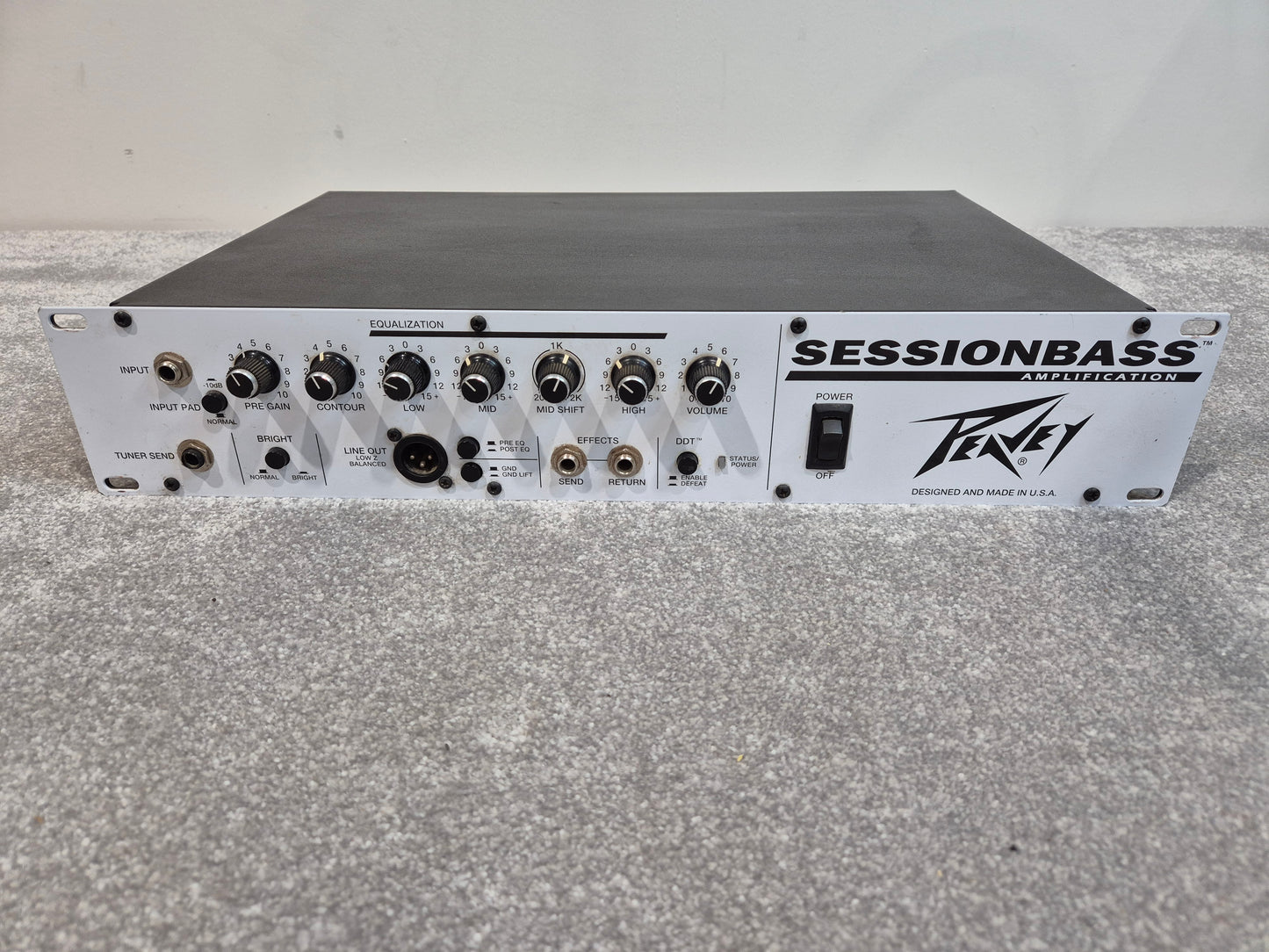 Peavey Session Bass 200 watt Amp Head - Solid-State Amplifier - Made in USA