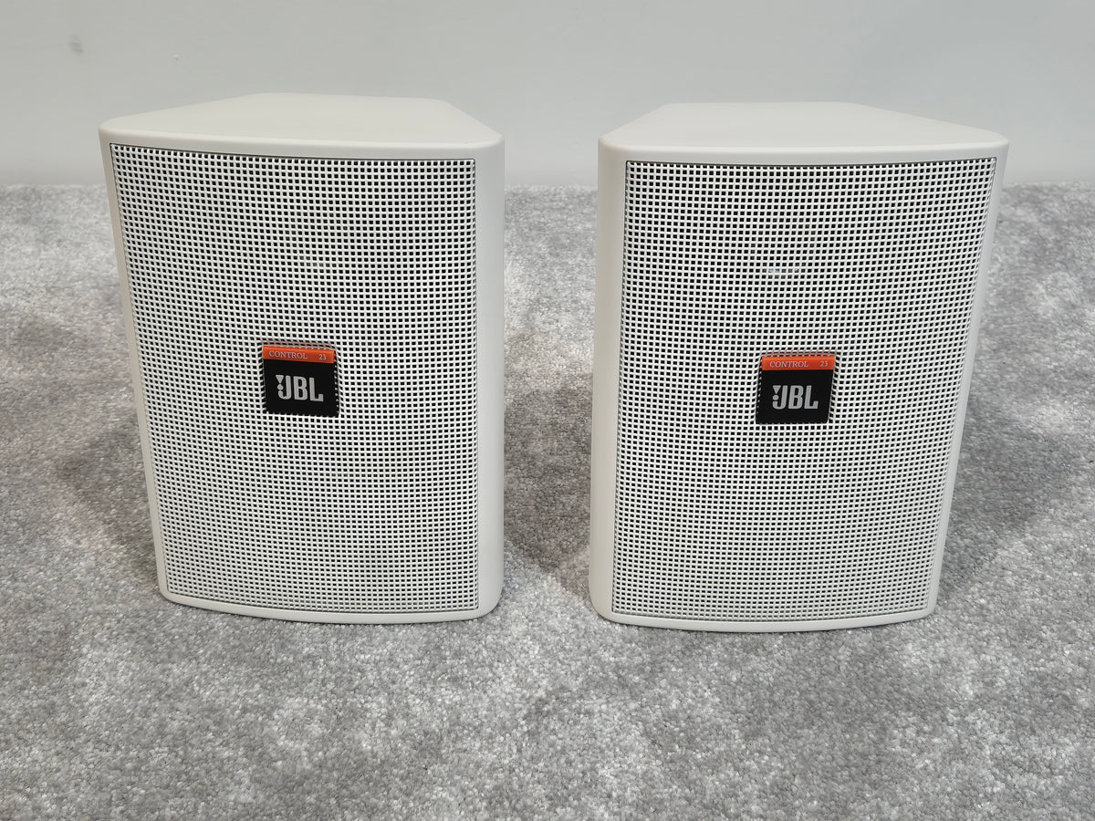 JBL Control 23 - Compact Two-Way Loudspeakers - White - Open Box New