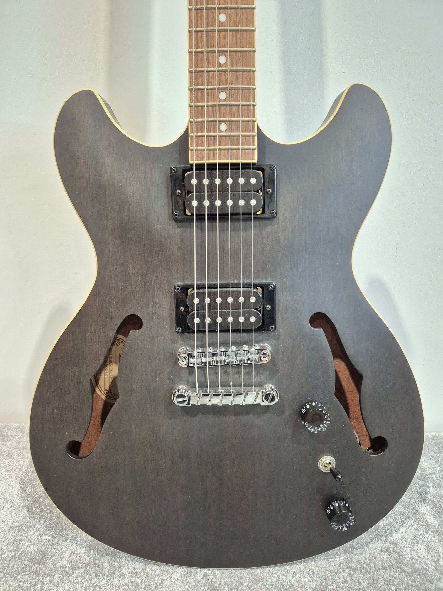 Ibanez AS53-TKF Transparent Black - Semi-Acoustic Guitar w/ Original Box