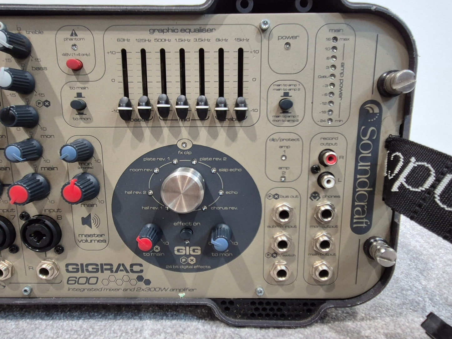 Soundcraft GigRac 600 Mixer - Integrated Mixer/Amplifier