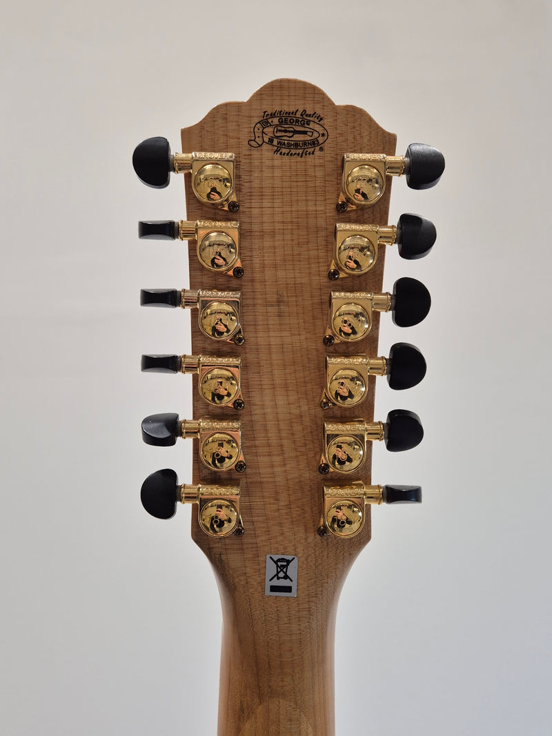 Washburn Cumberland J28S12DL - 12-String Acoustic Guitar w/ Soft Gig Bag - Image 7