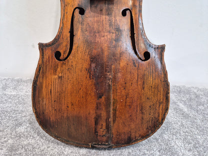 Antique Lion Head Violin - No Sound Post w/ Hard Case - Vintage