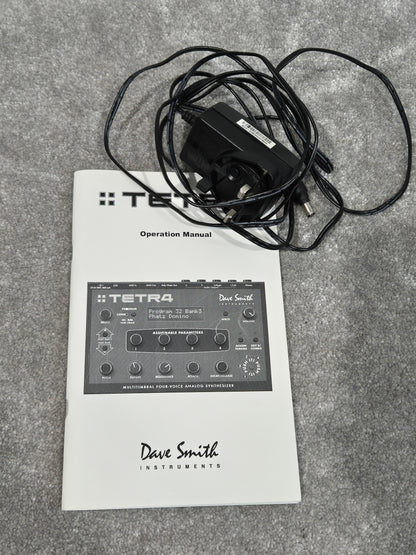Dave Smith Tetra Synth - Analog Poly Synthesizer w/ Original Power Supply