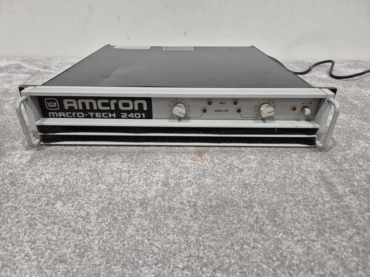 Amcron Macro-Tech 2401 - Dual-Channel Power Amplifier w/ Manual