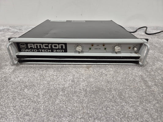 Amcron Macro-Tech 2401 - Dual-Channel Power Amplifier w/ Manual