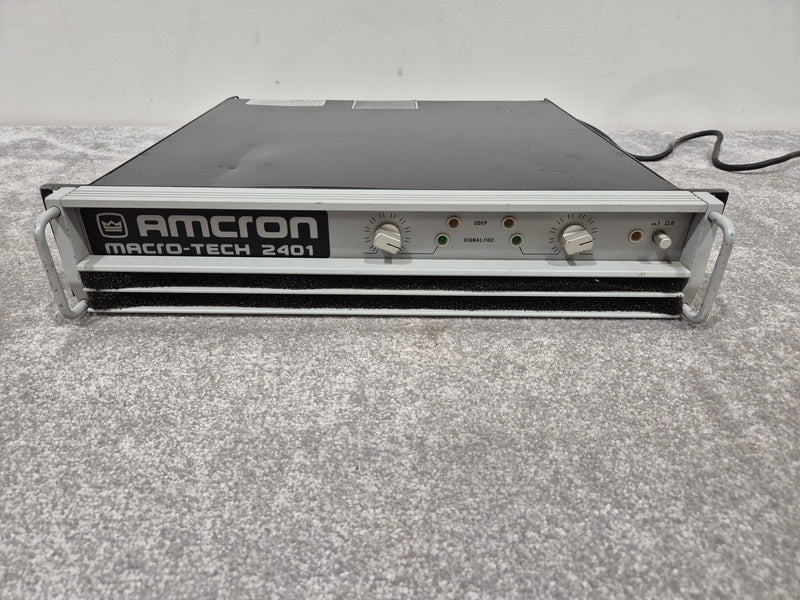 Amcron Macro-Tech 2401 - Dual-Channel Power Amplifier w/ Manual - Image 1