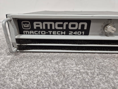 Amcron Macro-Tech 2401 - Dual-Channel Power Amplifier w/ Manual