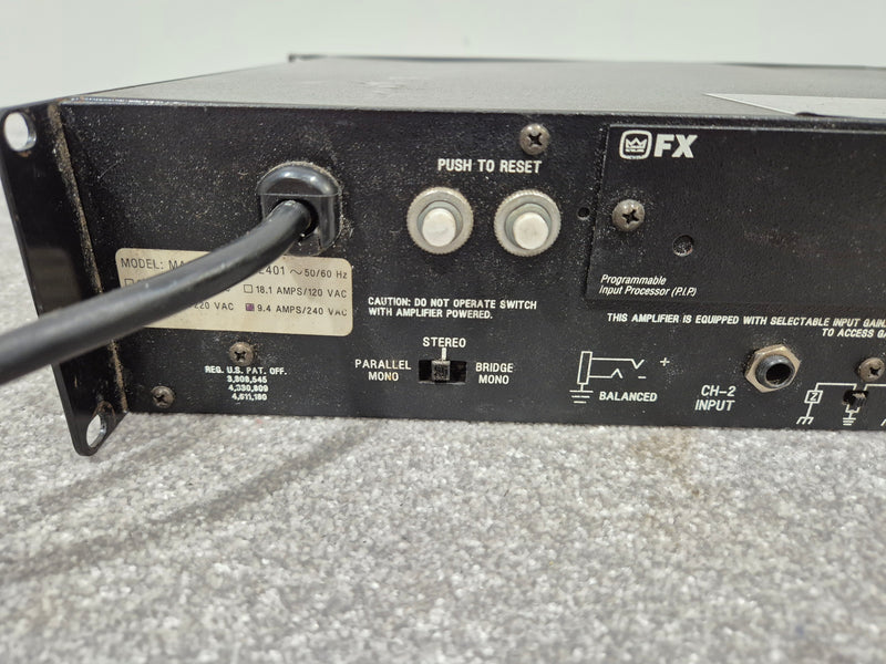 Amcron Macro-Tech 2401 - Dual-Channel Power Amplifier w/ Manual - Image 10