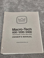 Amcron Macro-Tech 2401 - Dual-Channel Power Amplifier w/ Manual - Image 13