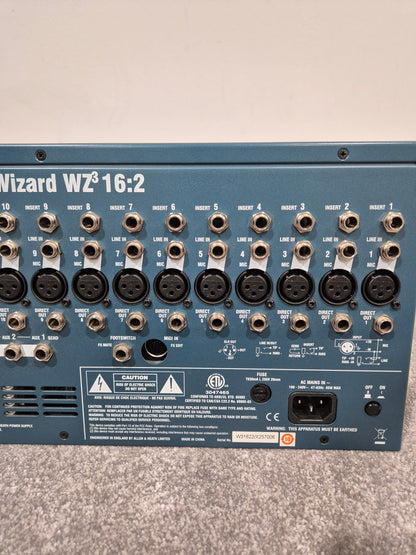 Allen & Heath Mix Wizard WZ3 16:2 - Professional Analog Mixer w/ Flight Case
