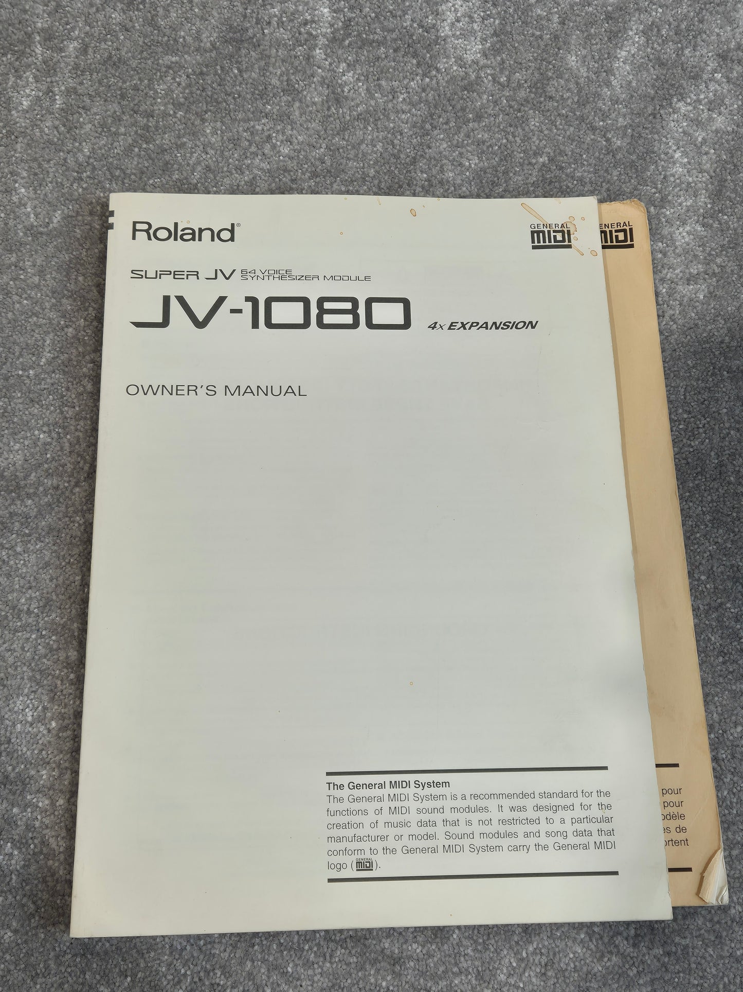 Roland JV-1080 - Sample-Based Synthesizer/Sound Module w/ Manual