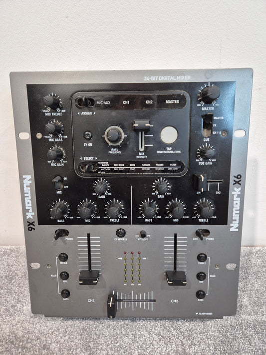 Numark X6 - Two-Channel Digital Scratch Mixer w/ Power Supply
