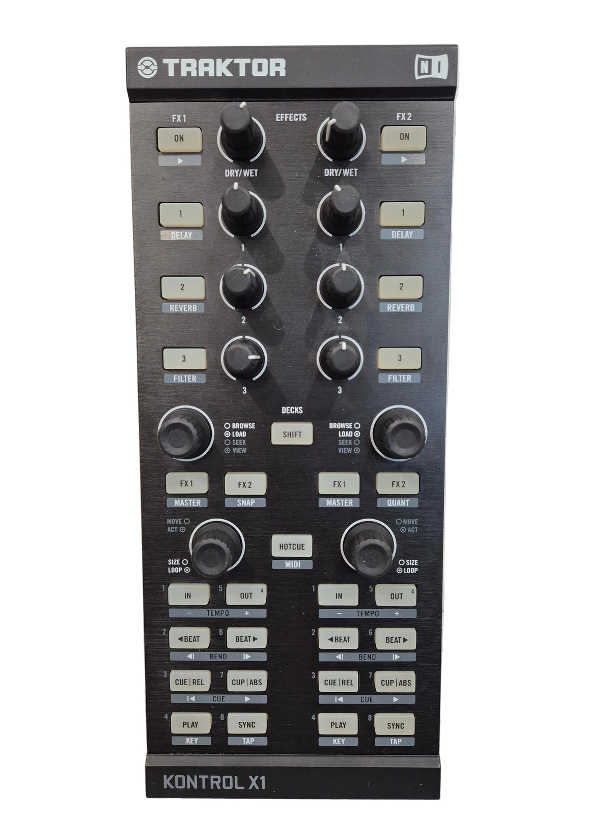 Native Instruments Traktor Kontrol X1 DJ Controller - Intuitive Touch Controls, Compact Design - Excellent w/ Soft Case