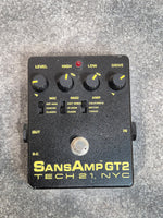 Tech 21 SansAmp GT2- Tube Amp Emulation Pedal - Image 1