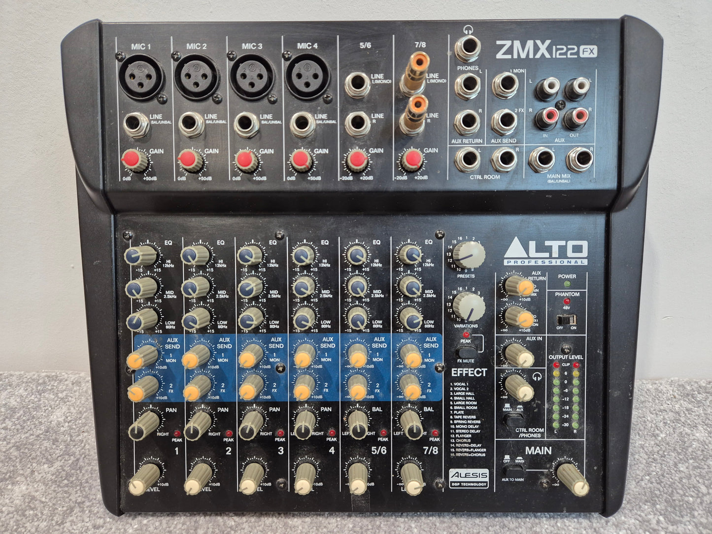 Alto Professional ZMX122FX - 8-Channel, 2-Bus Professional Mixer