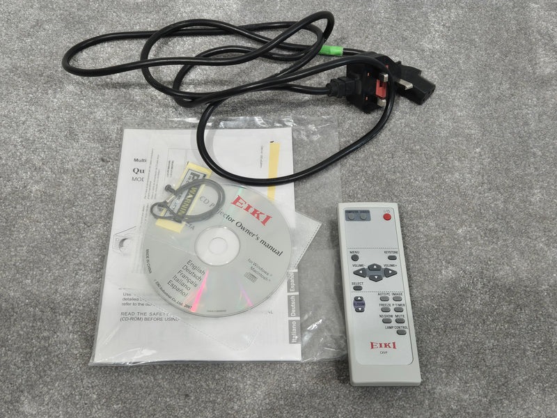 Eiki LC-XB21A – XGA LCD Projector – Excellent w/ Flight Case, Remote, Manual & Accessories - Image 10