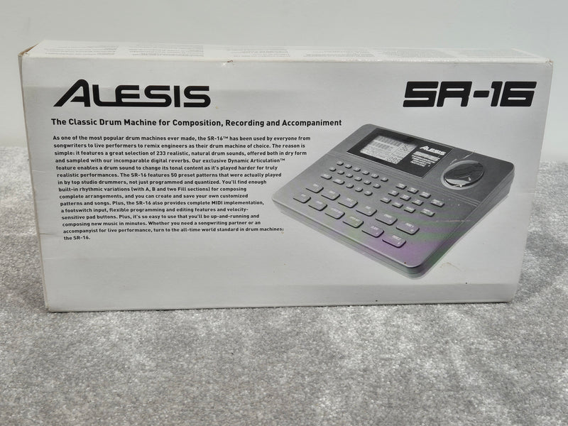 Alesis SR16 - Classic Drum Machine w/ Original Box - Image 10