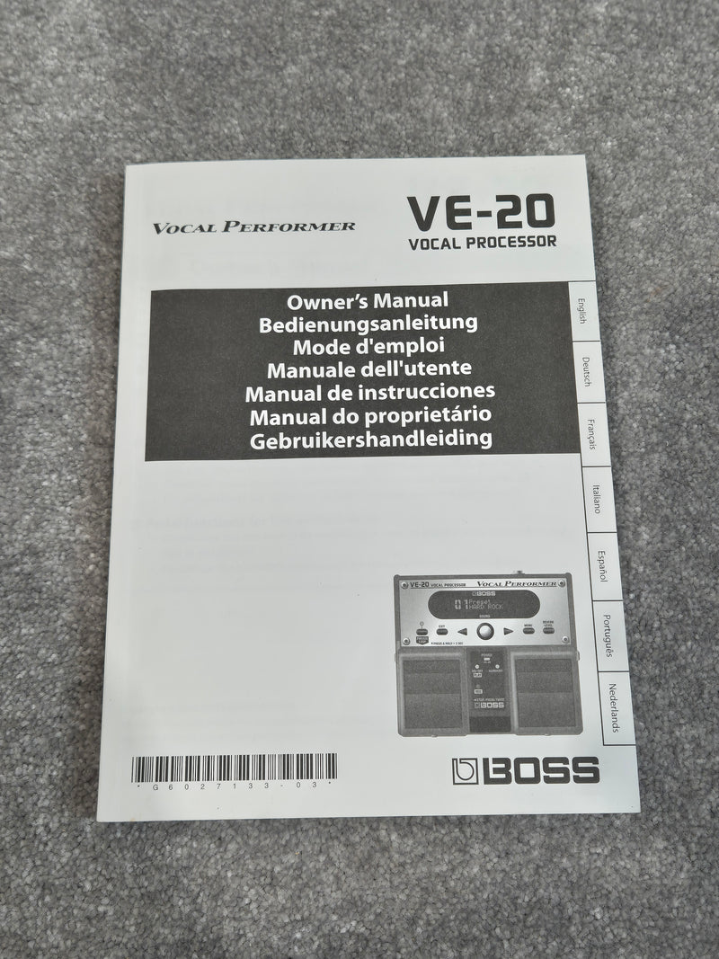 Boss VE20 Vocal Performer -  Multi-Effects Stompbox w/ Original Box - Image 11