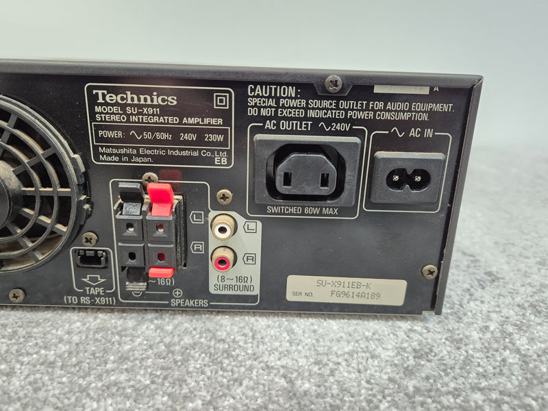 Technics SU-X911 - Stereo Integrated Amplifier w/ Remote Control - Image 6