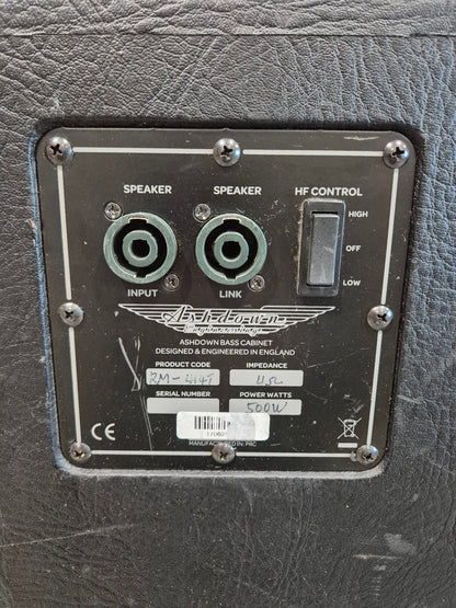 Ashdown Engineering RM 414 EVO II - 600W 4x10, 4 Ohm Bass Cabinet