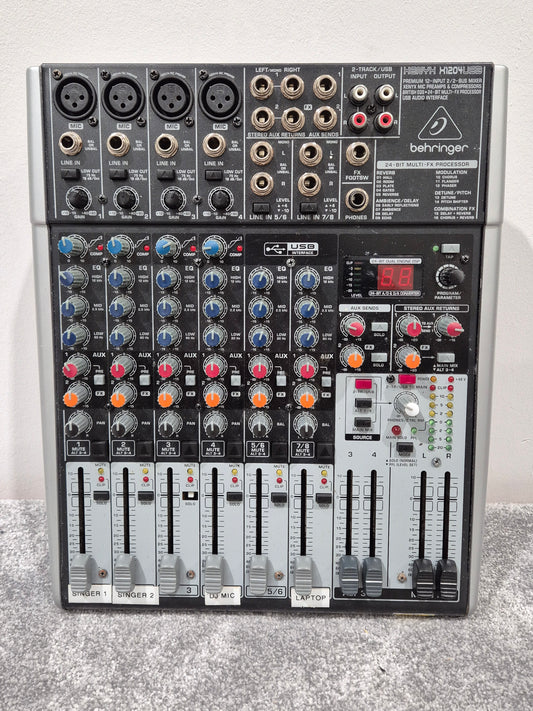 Behringer Xenyx 1204USB Mixer - Premium 12-input 2/2-Bus Mixer RRP £139