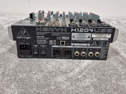 Behringer Xenyx 1204USB Mixer - Premium 12-input 2/2-Bus Mixer RRP £139