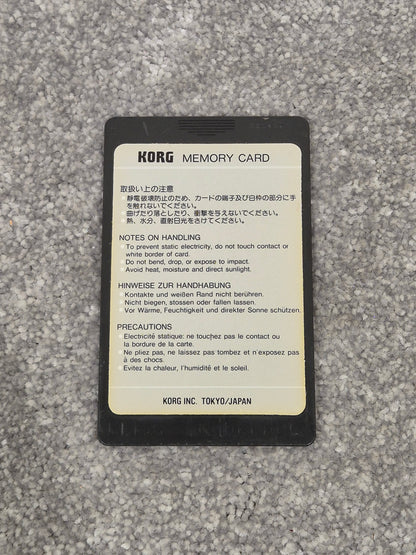 Korg M1 MPC-03 - Drums 1 Program Card - Drum Sounds