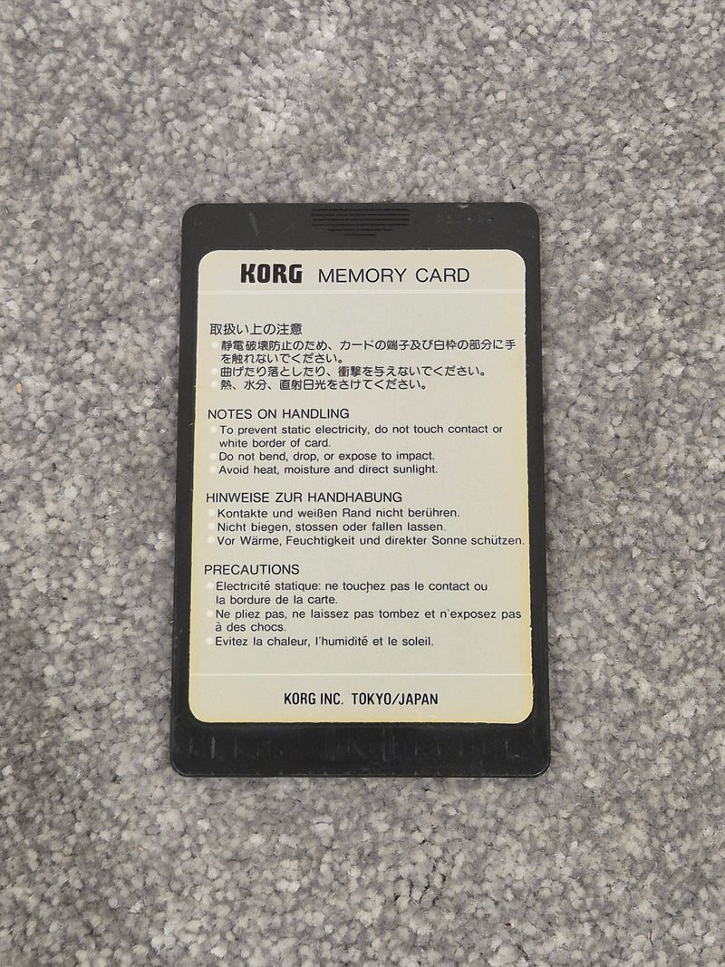 Korg M1 MPC-03 - Drums 1 Program Card - Drum Sounds - Image 2
